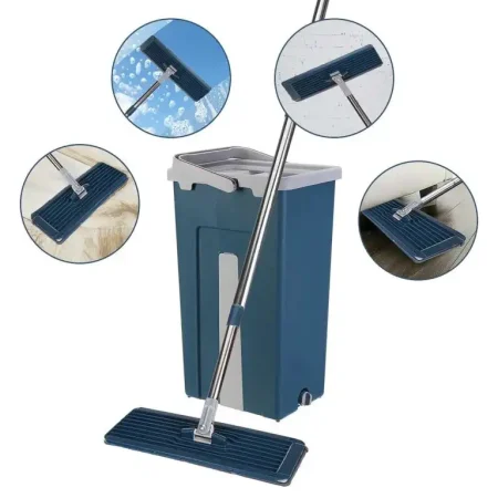 جردل سوبر فلات Mop لتنظيف وتلميع الأرضيات بسهولة (5) جردل سوبر فلات Mop لتنظيف وتلميع الأرضيات بسهولة