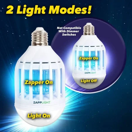 لمبة وصاعق ناموس Zapp Light إضاءة فائقة مع حماية من الحشرات