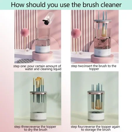 جهاز غسيل وتطهير فرش الميكب والمكياج Makeup brush cleaner جهاز غسيل وتطهير فرش الميكب والمكياج Makeup brush cleaner