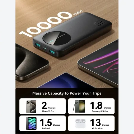 باور بانك جوي روم Power Bank Joyroom 10000Mah JR-PBF12 باور بانك جوي روم Power Bank Joyroom 10000Mah JR-PBF12
