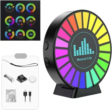 فواحة RGB الذكية بإضاءة تفاعلية مع الموسيقي 2 في 1 فواحة RGB الذكية بإضاءة تفاعلية مع الموسيقي 2 في 1