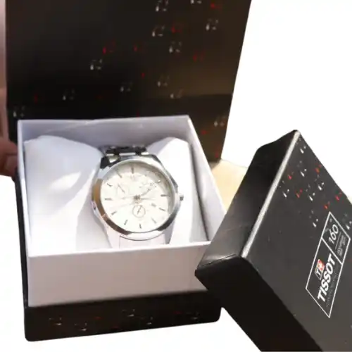 ساعة تيسوت Tissot رجالي ستانلس ستيل بتصميم فاخر
