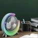 مروحة USB المحمولة Colorful fan بتصميم حديث وإضاءة ملونة