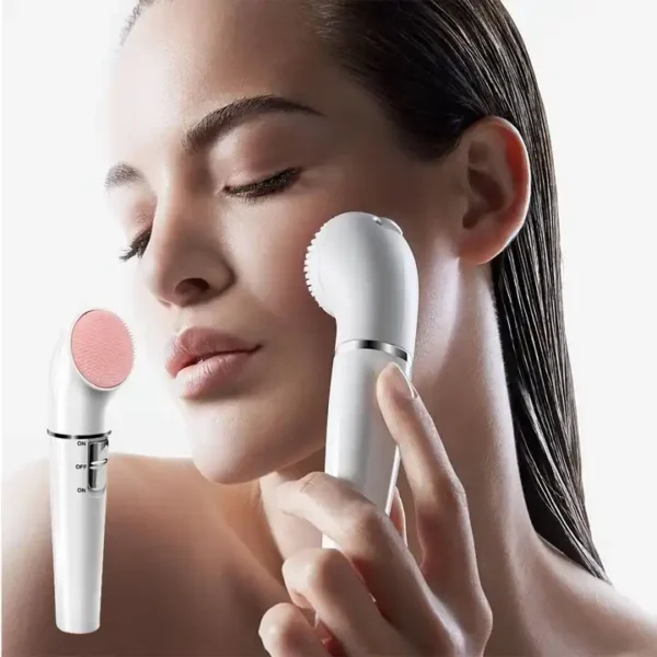 جهاز تنظيف البشرة وإزالة الشعر Rozia FaceSpa متعدد الرؤوس للسيدات