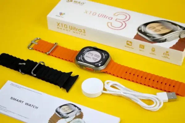 ساعة ذكية X10 Ultra 3 بشاشة منحنية تدعم الاوضاع الرياضة واللغة العربية
