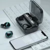 سماعة بلوتوث M10 لاسلكية باوربانك وشاشة رقمية صوت محيطي 9D