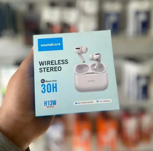 سماعة بلوتوث Soundcare H13W بصوت ستيريو ثلاثي الابعاد