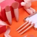 طقم فرش مكياج محمولة للسفر مع مراية طقم 5 في 1 ناعم للبشرة طقم فرش مكياج محمولة للسفر مع مراية طقم 5 في 1 ناعم للبشرة