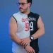 تيشيرت كت رجالي صيفي نصين ابيض في اسود عصري