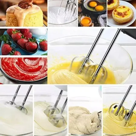 مضرب بيض كهربائي سبع سرعات للعجن والخفق بسهولة