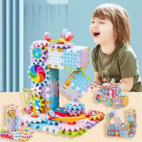 مكعبات بناء مسار الكرة Ball Track Building Blocks لتنمية مهارات الاطفال