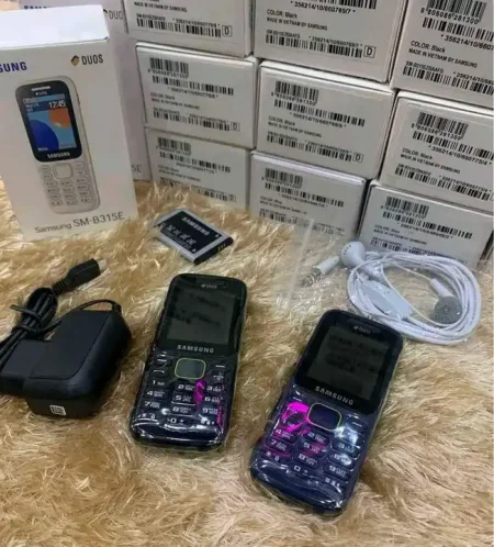 موبايل سامسونج B315E عملي بطارية تدوم شريحتين وراديو FM