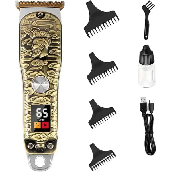 ماكينة حلاقة HOME GOLD HG-902 للشعر واللحية بشفرات كربونية وشاشة LCD ماكينة حلاقة HOME GOLD HG-902 للشعر واللحية بشفرات كربونية وشاشة LCD