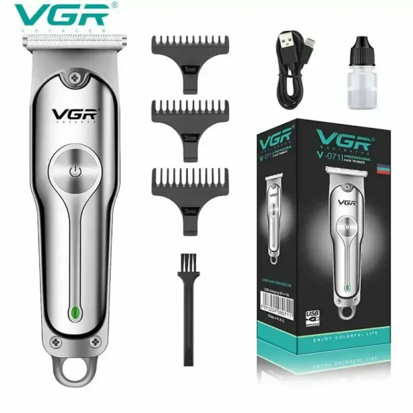 ماكينة حلاقة VGR V-071 للشعر واللحية ببطارية قوية وسرعتين وشحن USB ماكينة حلاقة VGR V-071 للشعر واللحية ببطارية قوية وسرعتين وشحن USB