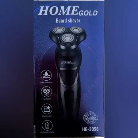 ماكينة حلاقة وتنعيم الوجه HOME GOLD HG-2058 بثلاث رؤوس مقاومة للماء ماكينة حلاقة وتنعيم الوجه HOME GOLD HG-2058 بثلاث رؤوس مقاومة للماء