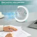مروحة وابجورة ذكية دوران 180 درجة مع اضاءة ليلية LED و3 سرعات تبريد