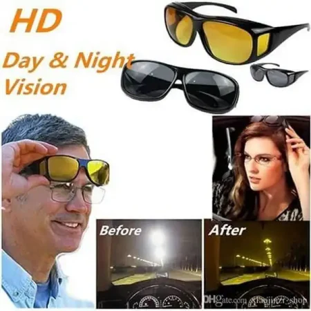 نظاره القيادة HD Vision للرؤية النهارية والليلية لرؤية اوضح للطريق اثناء القيادة