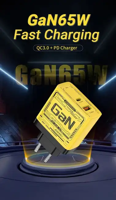 شاحن USB-C سريع 120 واط بتقنية GaN لشحن فائق السرعة PD