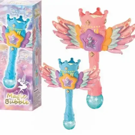 لعبة فقاعات عصاية سحرية Bubble Wings للأطفال مع اضاءة وبطارية قابلة للشحن