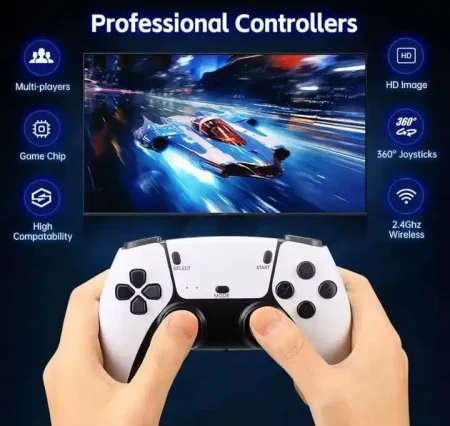 جهاز العاب الطيبين جيم ستيك 4K برو 20000 لعبة كلاسيكية لاسلكية HDMI