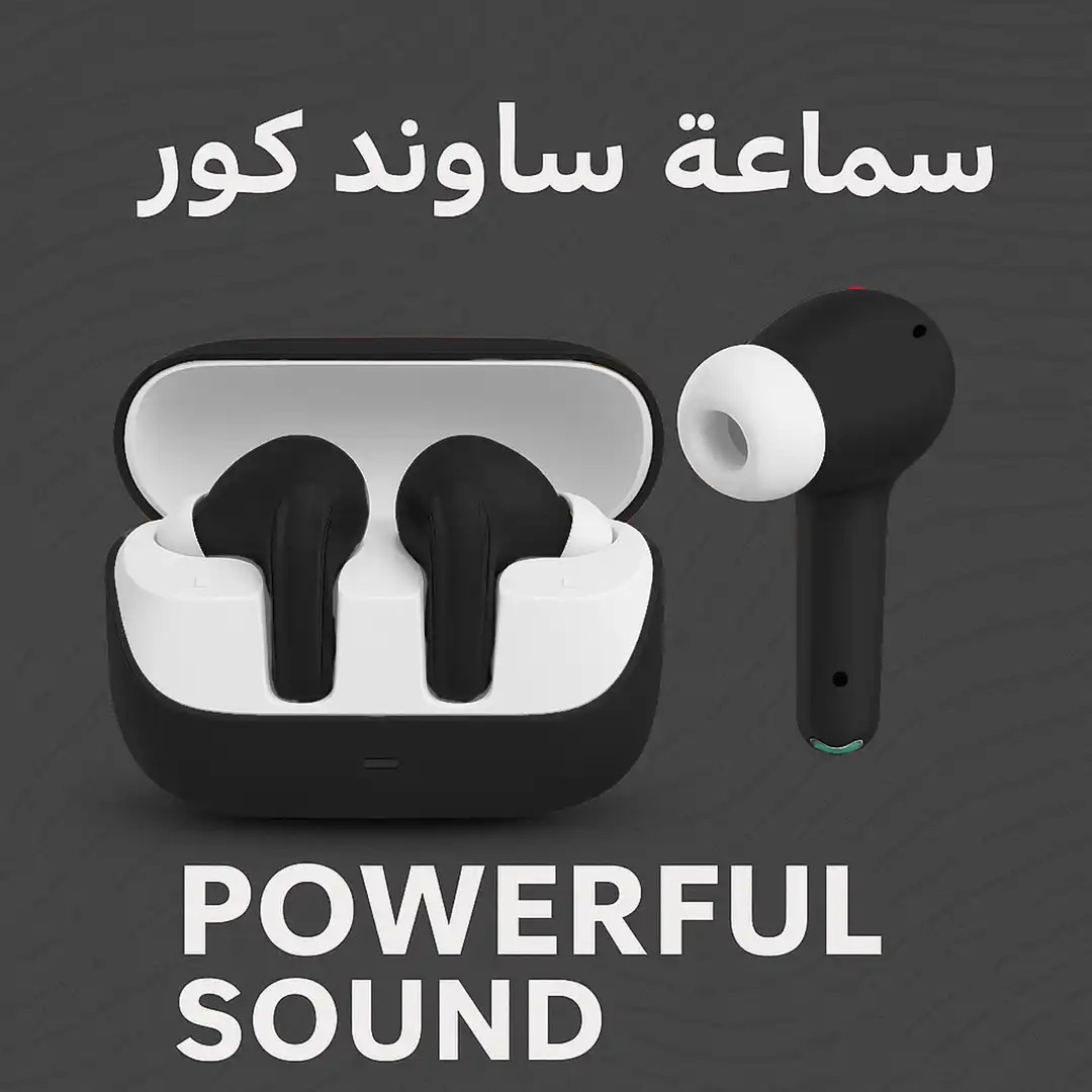 سماعة ساوند كور R90i سماعة بلوتوث لاسلكية بصوت نقي وقوي