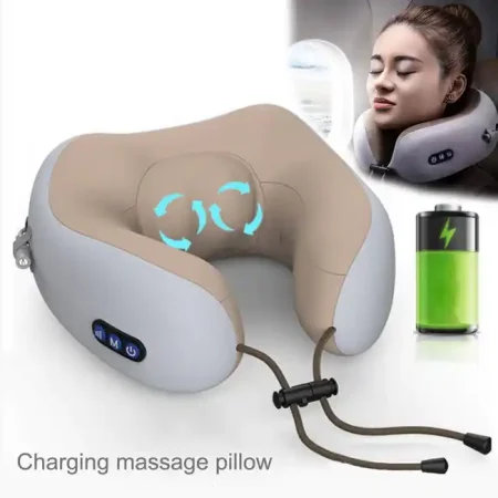 مخدة مساج الرقبة الذكية بتصميم U قابلة للشحن والتنقل مخدة مساج الرقبة الذكية بتصميم U قابلة للشحن والتنقل