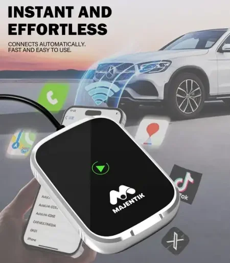 مشغل كار بلاي واندرويد اوتو لاسلكي محول Carplay و Android Auto للسيارة مشغل كار بلاي واندرويد اوتو لاسلكي محول Carplay و Android Auto للسيارة