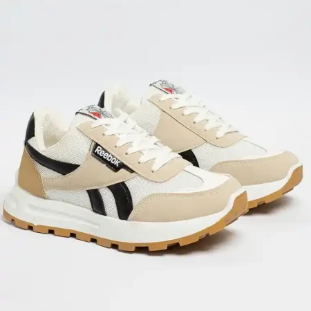 حذاء ريبوك Reebok رجالي شبك وجلد فاخر بنعل PVC مريح حذاء ريبوك Reebok رجالي شبك وجلد فاخر بنعل PVC مريح