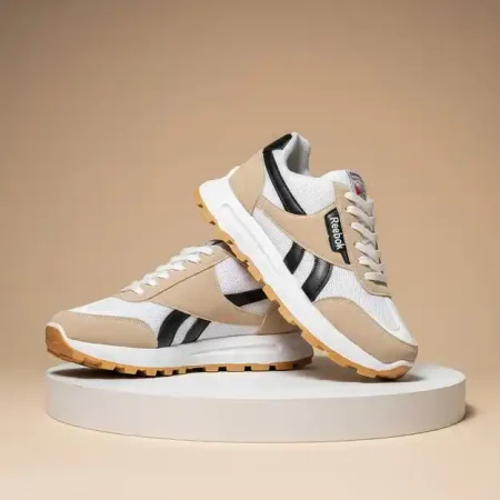 حذاء ريبوك Reebok رجالي شبك وجلد فاخر بنعل PVC مريح حذاء ريبوك Reebok رجالي شبك وجلد فاخر بنعل PVC مريح