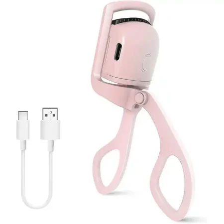 مكبس رموش كهربائي حراري بتدفئة سريعة وشحن Usb