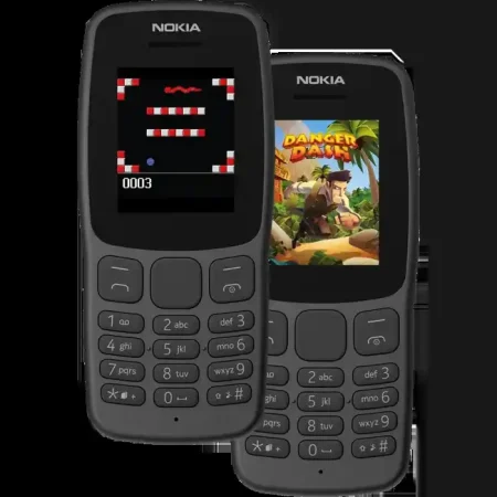 موبايل نوكيا 106 Dual SIM شريحتين بطارية طويلة شبكة 2G موبايل نوكيا 106 Dual SIM شريحتين بطارية طويلة شبكة 2G