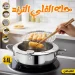 حلة قلي ستانلس بالترمومتر ومصفاة زيت سعة 3.4 لتر ياباني