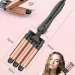 مكواة تمويج شعر ثلاثية Cronier Hair Waver براميل سيراميك سريع مكواة تمويج شعر ثلاثية Cronier Hair Waver براميل سيراميك سريع