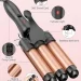 مكواة تمويج شعر ثلاثية Cronier Hair Waver براميل سيراميك سريع مكواة تمويج شعر ثلاثية Cronier Hair Waver براميل سيراميك سريع
