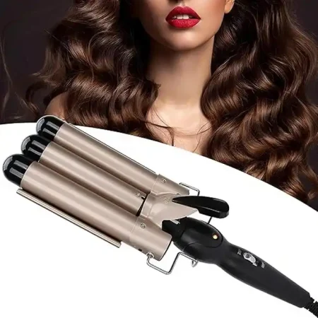 مكواة تمويج شعر ثلاثية Cronier Hair Waver براميل سيراميك سريع مكواة تمويج شعر ثلاثية Cronier Hair Waver براميل سيراميك سريع