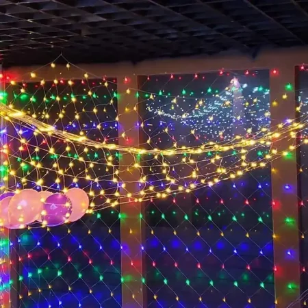 شبكة انوار رمضان ليد 2 متر لتزيين البيت والبلكونة في جميع المناسبات شبكة انوار رمضان ليد 2 متر لتزيين البيت والبلكونة في جميع المناسبات