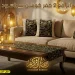 طقم رانر وكوشن مودرن بيج في اسود لديكور السفرة والرمضانيات طقم رانر وكوشن مودرن بيج في اسود لديكور السفرة والرمضانيات