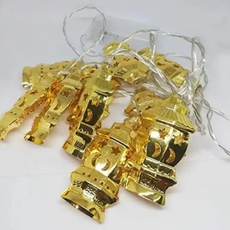 فرع نور رمضان فانوس ذهبي نحاس لإضاءة زينة البيت الرمضانية فرع نور رمضان فانوس ذهبي نحاس لإضاءة زينة البيت الرمضانية