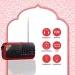 راديو بلوتوث صغير محمول Joc H798bt بصوت قوي وكشاف طوارئ