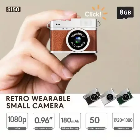 كاميرا تصوير صغيرة ميني S150 فيديو 1080 بيكسل وشاشة عرض كاميرا تصوير صغيرة ميني S150 فيديو 1080 بيكسل وشاشة عرض