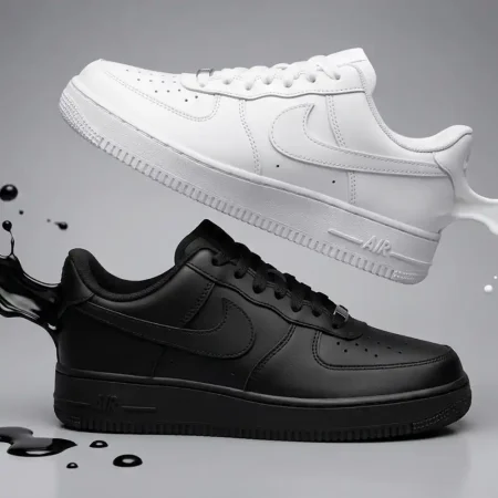 كوتشي Nike Air Force نعل طبي بجلد وجوده مستوردة