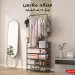 ستاند ملابس معدن بعجل 5 رفوف لتنظيم الهدوم والشنط ستاند ملابس معدن بعجل 5 رفوف لتنظيم الهدوم والشنط