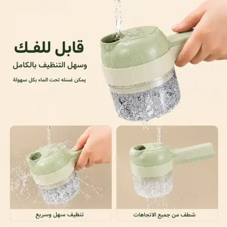 قطاعة ومفرمة للخضروات واللحوم الكهربائية تعمل بالشحن قطاعة ومفرمة للخضروات واللحوم الكهربائية تعمل بالشحن