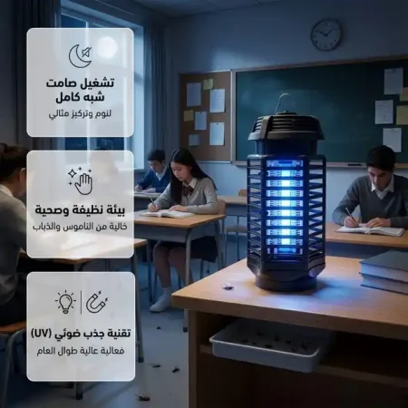 صاعق ناموس وحشرات كهربائي بتقنية UV متعدد الاستخدامات