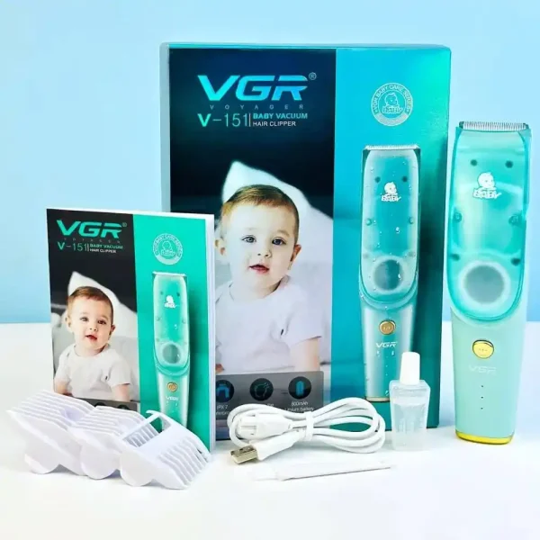 ماكينة حلاقة شعر الاطفال VGR V-151 بالشفط الذكي