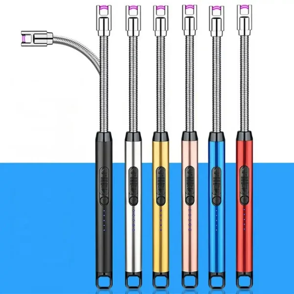 ولاعة كهربائية بالشحن Usb مرنة 360 درجة ضد الرياح ولاعة كهربائية بالشحن Usb مرنة 360 درجة ضد الرياح