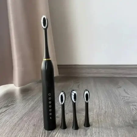 فرشاة اسنان كهربائية بالشحن مع 4 رؤوس و6 أوضاع فرشاة اسنان كهربائية بالشحن مع 4 رؤوس و6 أوضاع