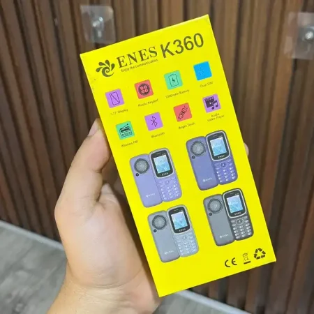 موبايل زراير Enes K360 كلاسيك بشريحتين وبطارية قوية موبايل زراير Enes K360 كلاسيك بشريحتين وبطارية قوية