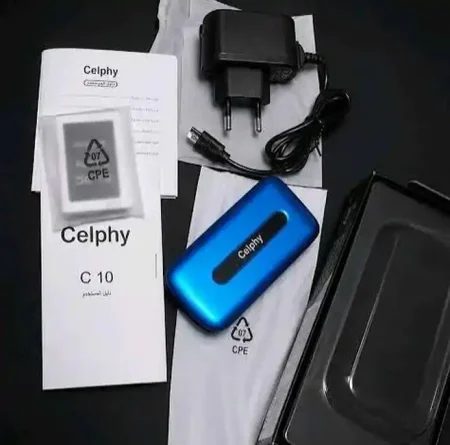 موبايل فليب Celphy C10 قابل للطي زراير وشريحتين موبايل فليب Celphy C10 قابل للطي زراير وشريحتين