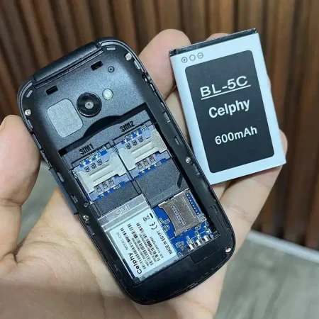 موبايل فليب Celphy C10 قابل للطي زراير وشريحتين موبايل فليب Celphy C10 قابل للطي زراير وشريحتين